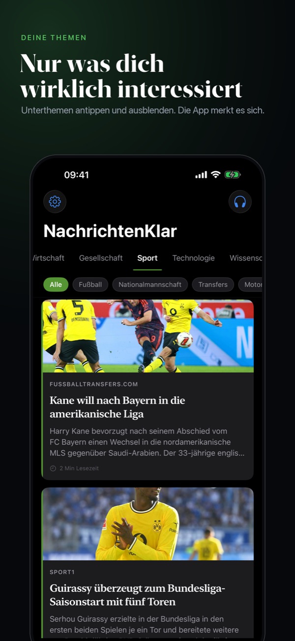 NachrichtenKlar, Screenshot 3 von 9