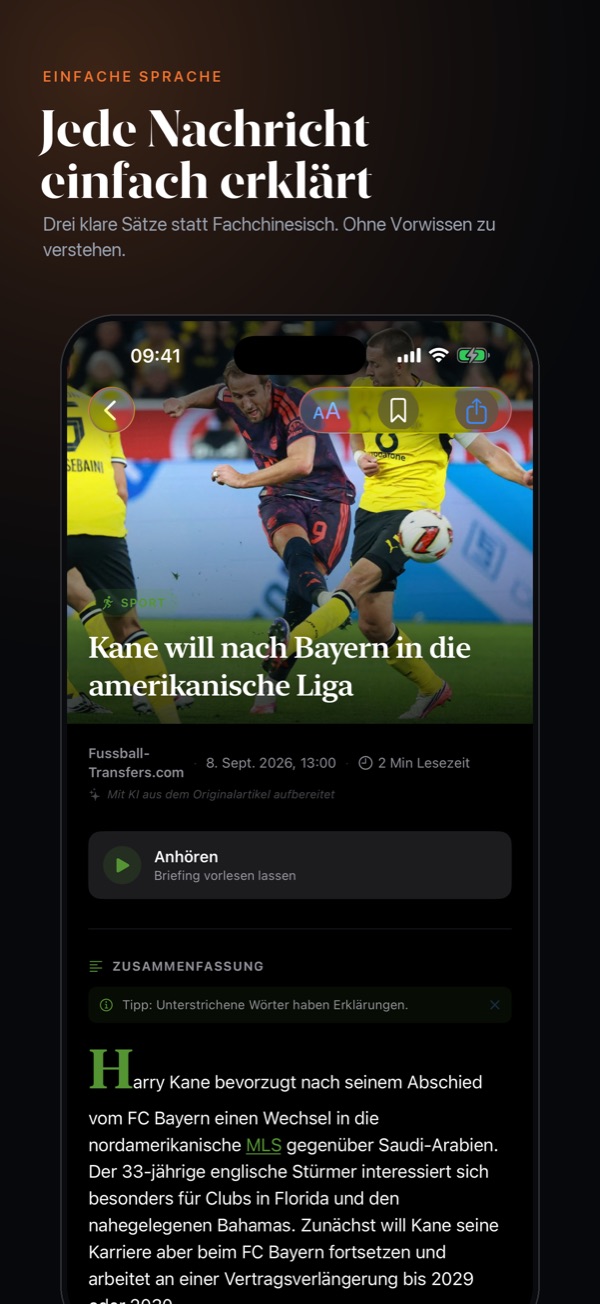 NachrichtenKlar, Screenshot 4 von 9