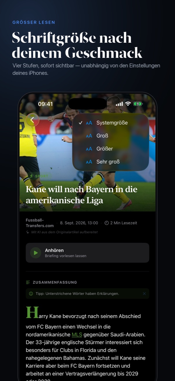 NachrichtenKlar, Screenshot 7 von 9